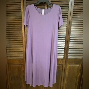Zenana Outfitters Ladies Women’s Purple Swing Dress Size Medium